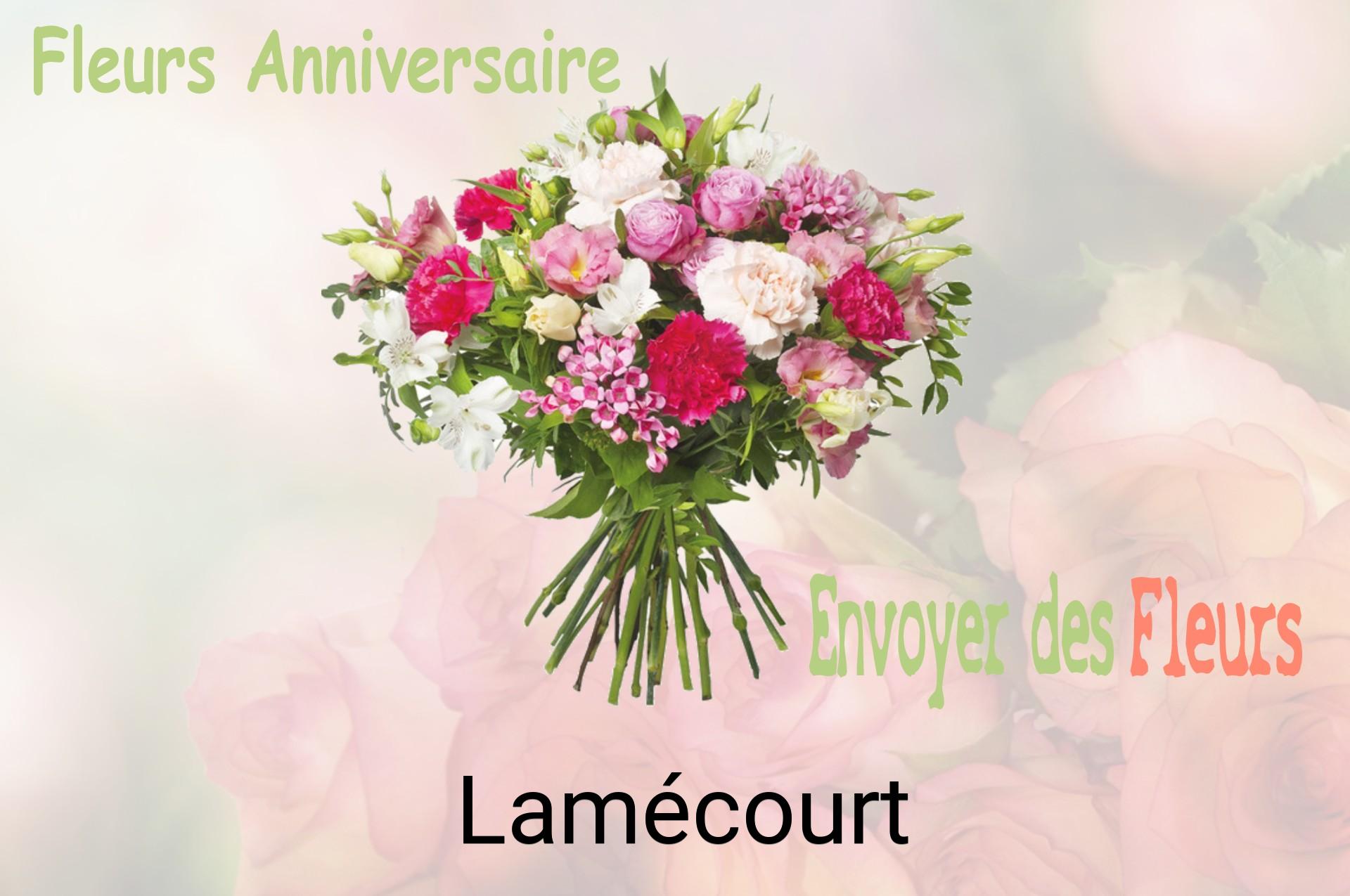 Bouquet de fleurs d’anniversaire livré à Lamécourt